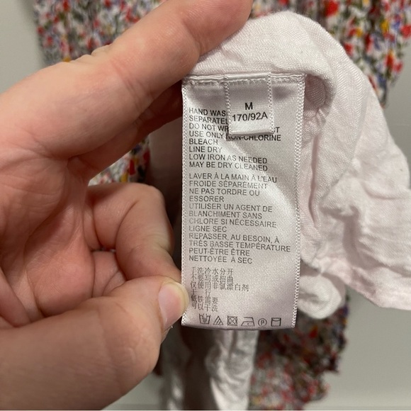 Urban Outfitters Off The Shoulder Ditsy Floral Smock Dress Flowy Medium - Picture 8 of 10